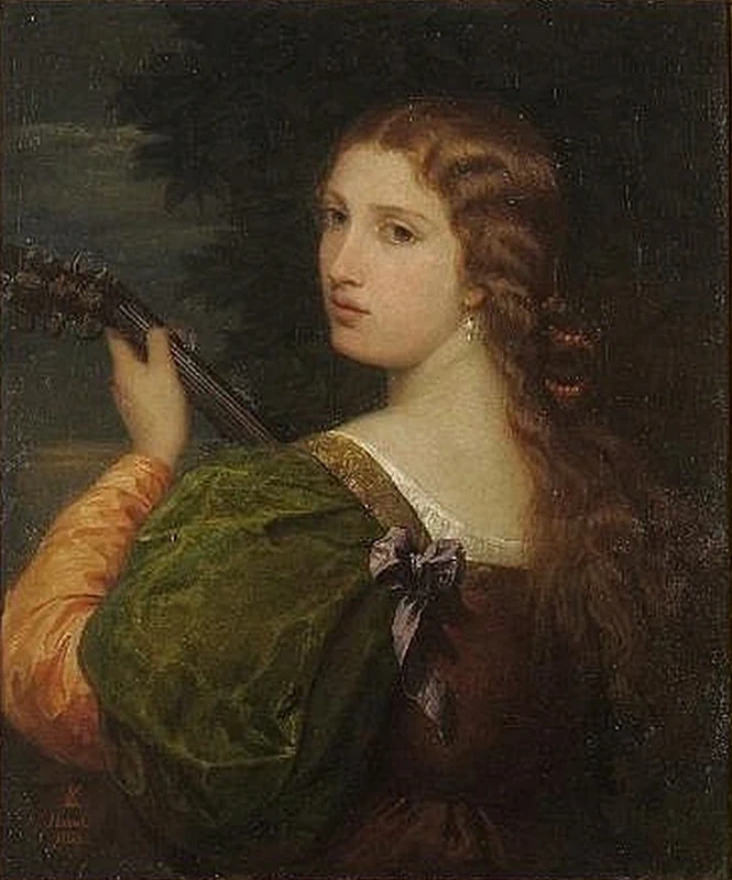Ritratto di giovane donna, a mezzo busto - attribuito